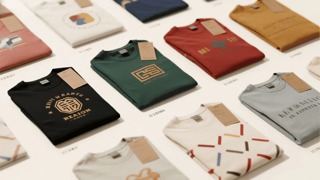 เสื้อยืดที่มีโลโก้สมัยใหม่ที่สร้างโดยเครื่องสร้างโลโก้เสื้อผ้า AI ของเรา