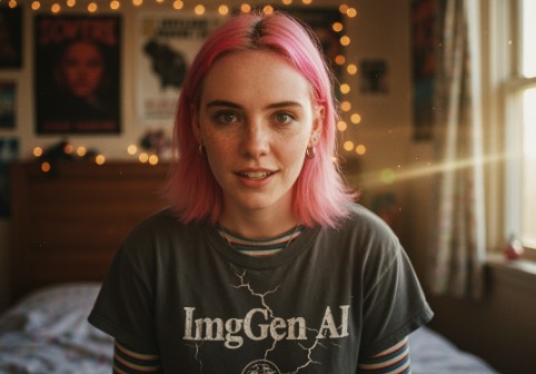 Retrato de um personagem de anime animado pelo gerador de vídeo com IA Grok Imagine, com o cabelo balançando suavemente.