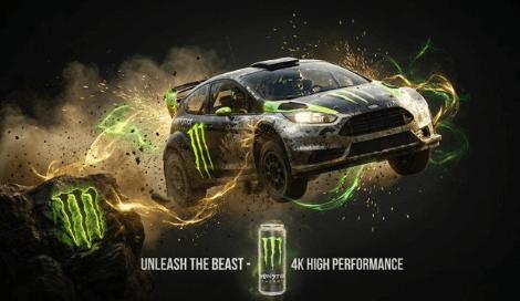 Monster Energy 3D Action Advertisement