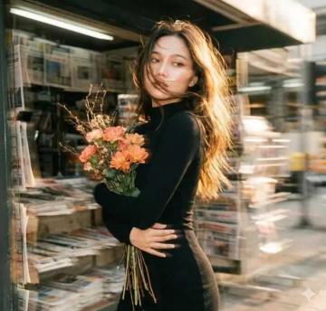 Vintage Film Motion Blur Portrait