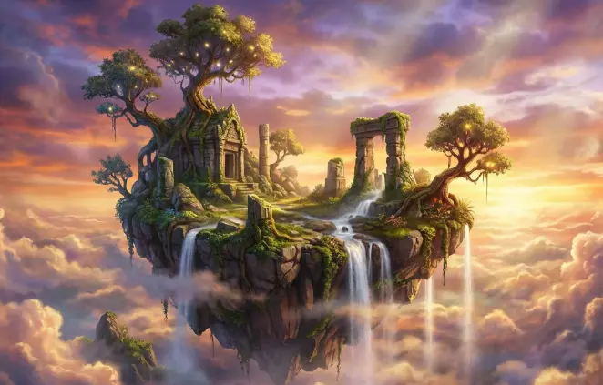 A surreal artistic visual with complex effects created using z image.