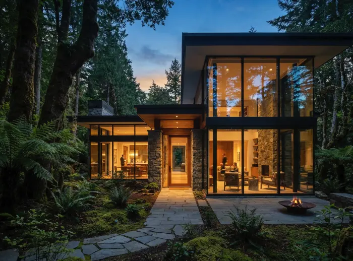 手绘建筑草图被 Flux 2 AI 转换为现代建筑渲染图。