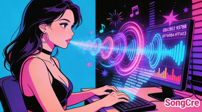 Colorful sound effects feature icons with fire effects