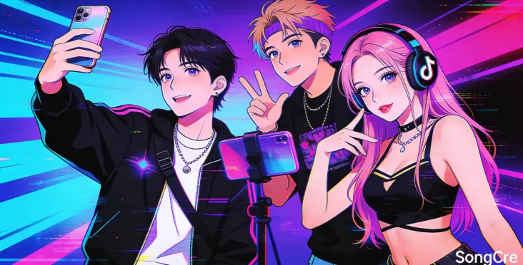 Fun step graphics with emojis for sound creation