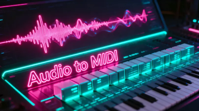 Audio to MIDI converter by AI Song Maker