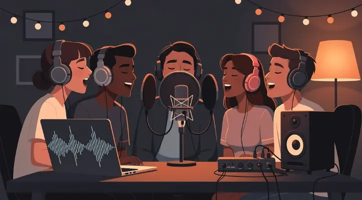 AIボーカル除去で分離した伴奏トラックを使って歌のカバーを録音