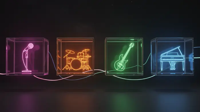 Separate vocals and instrument layers for remixing and music production