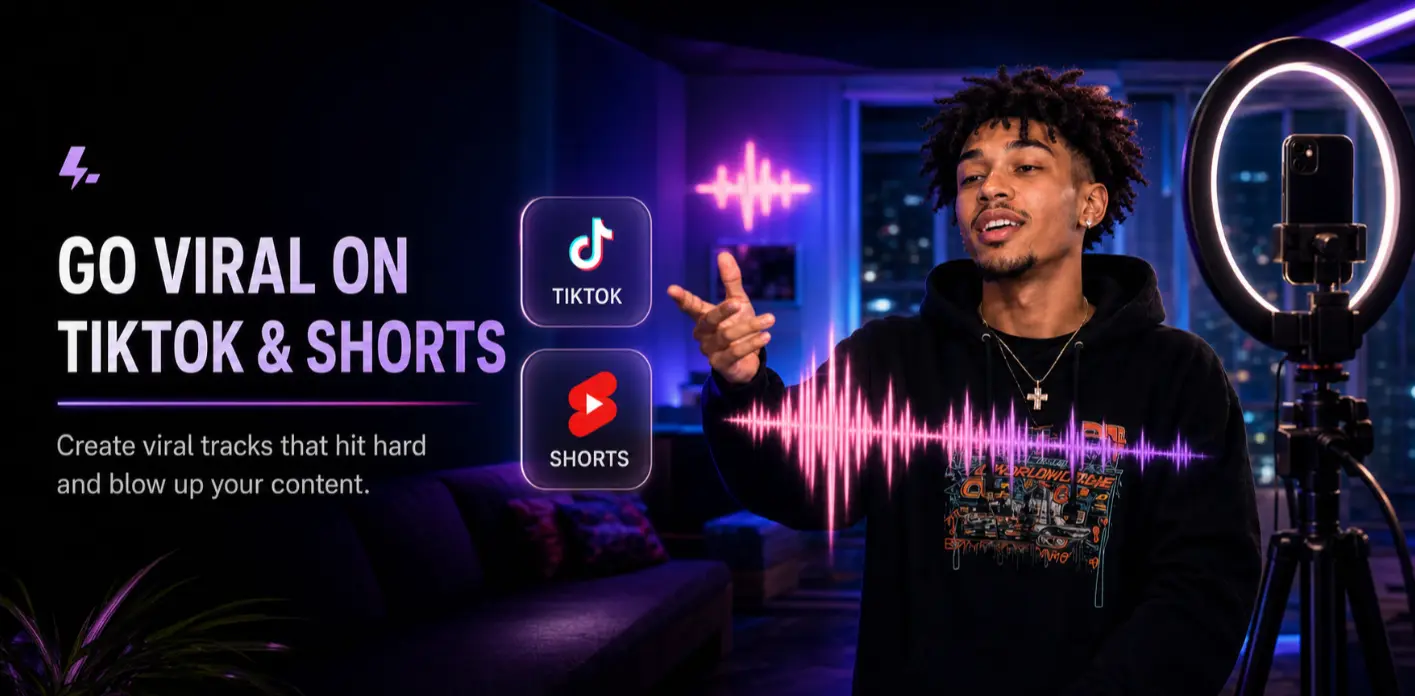 Diss song generator creating a viral social media track for a creator.