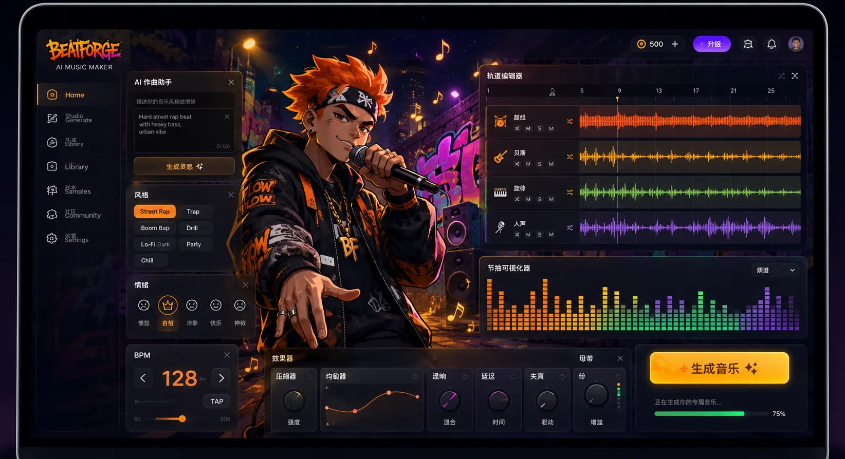 Custom FNF Pico song created with AI FNF song maker featuring rap battle style music