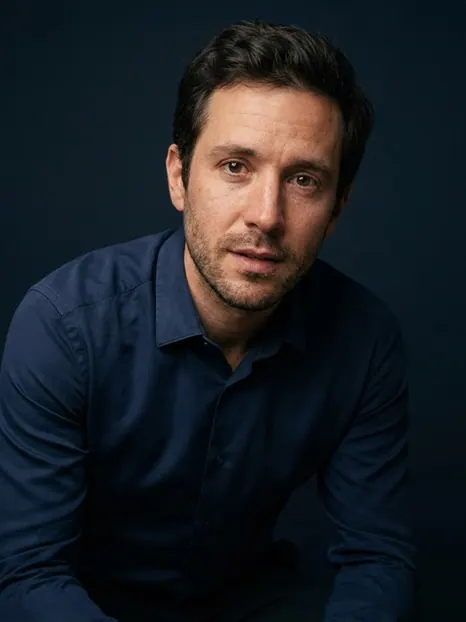 Navy Studio studio-quality AI headshot example