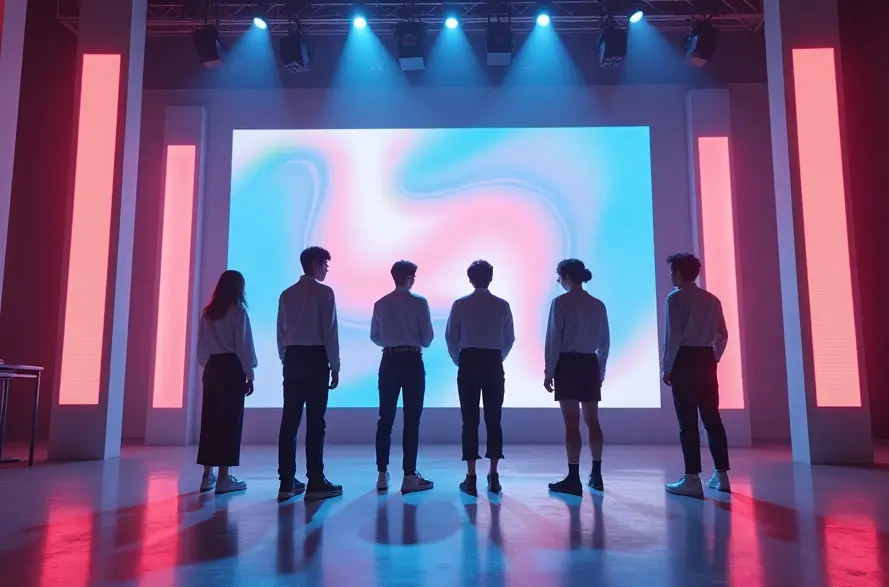 Fake Kpop group names created for a fictional idol project using an AI group name generator