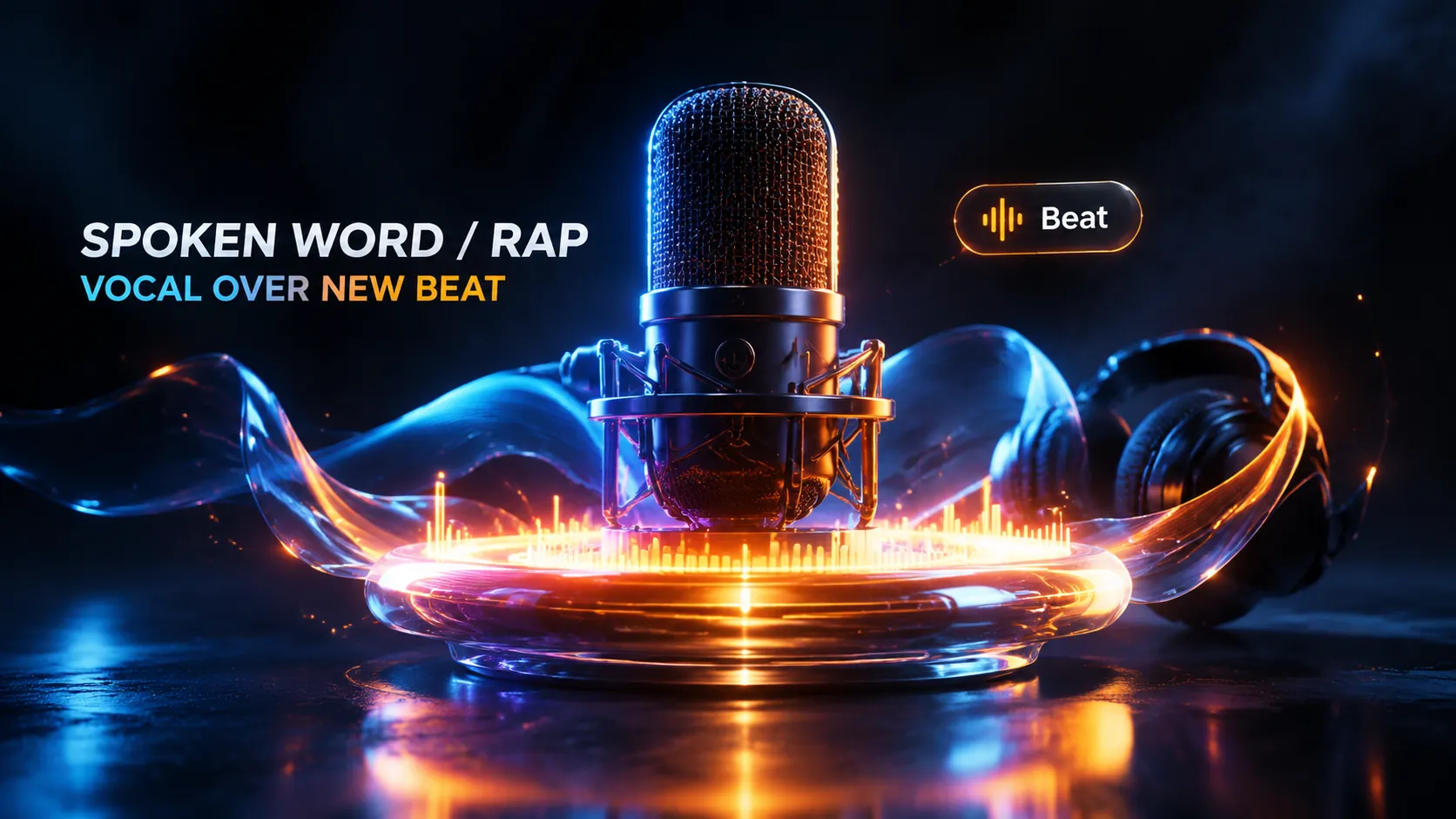 Капсула spoken-word-вокала над светящимся trap-битом и лентой 808