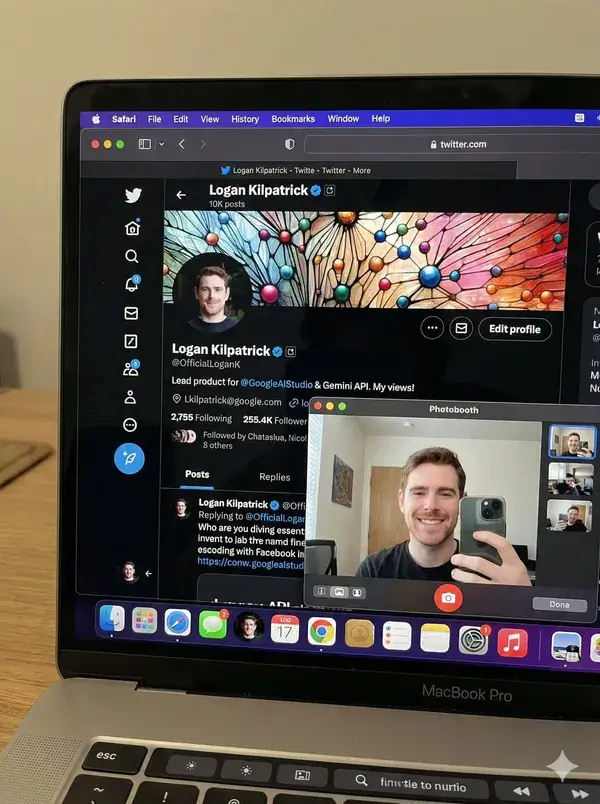 Photo Of A MacBook Pro With The X App Open