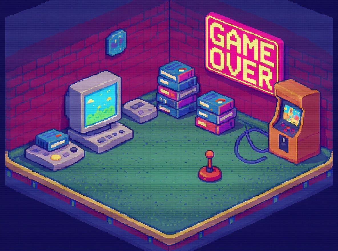Retro Gaming Scene