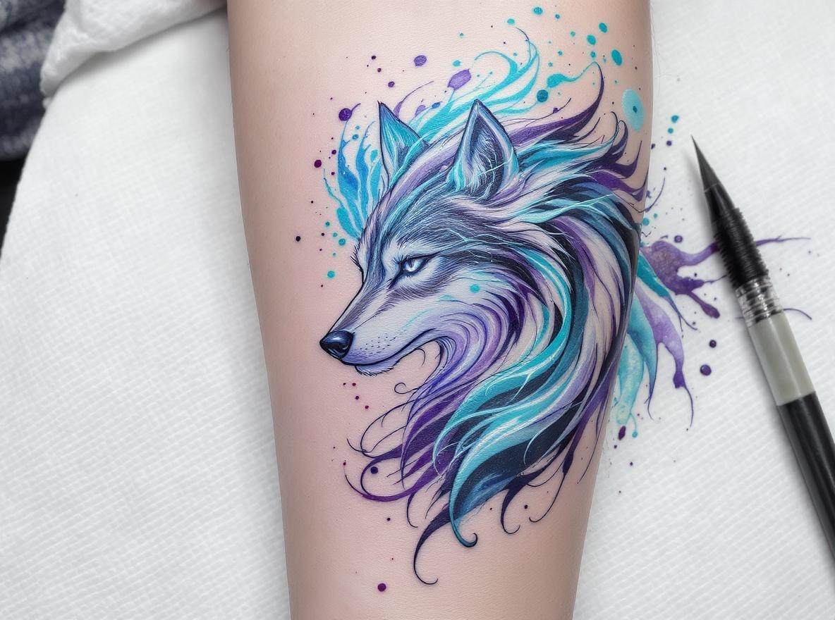 Watercolor Wolf