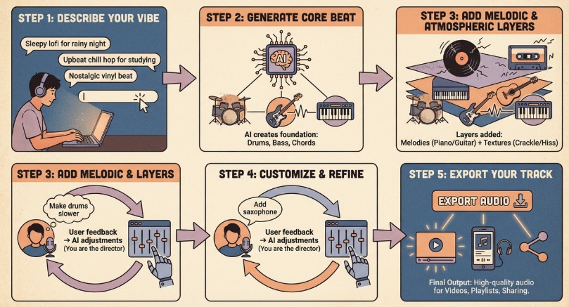 step-by-step guide to making a Lofi track