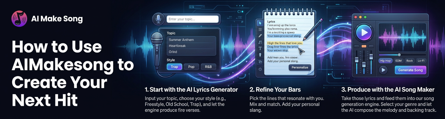 step-by-step guide to creating a rap song using AI Rap Generator